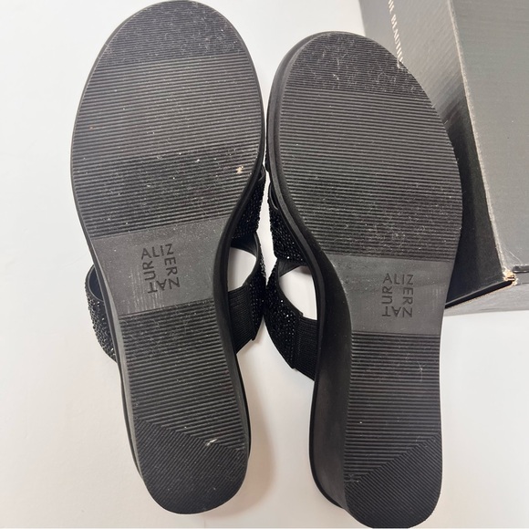 Sz 11M Dressy Black Slip-on Naturalizer Rowena 2 Slide Sandal Black Embellished - Picture 7 of 7